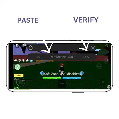 paste and verify hydrogen key